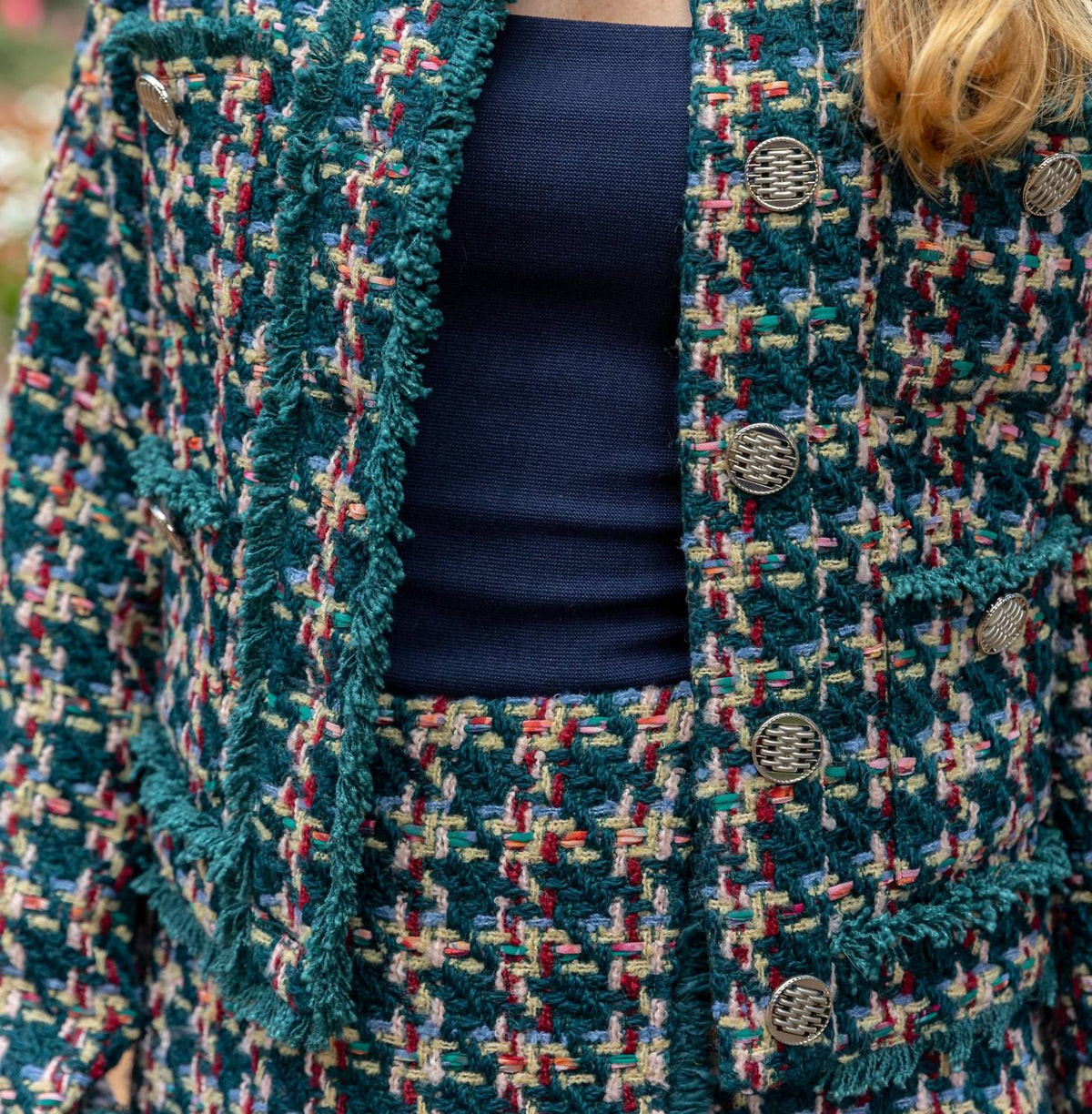 Jackie Tweed Long Sleeve Jacket