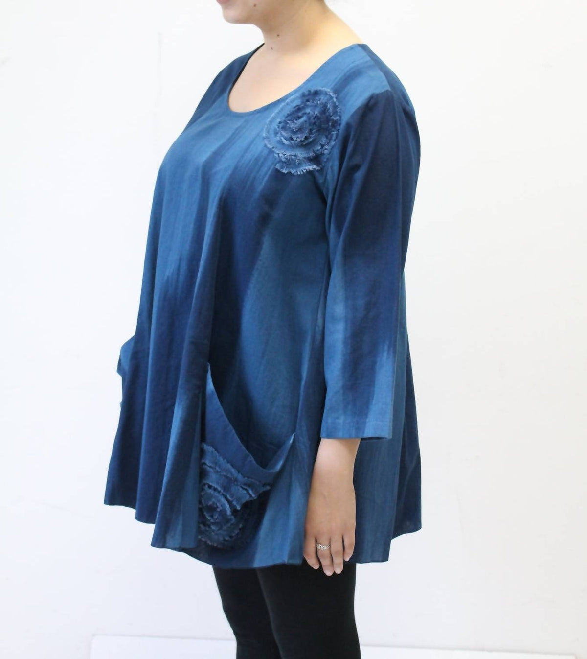 Hand Painted Cotton Swirl Swing Tunic