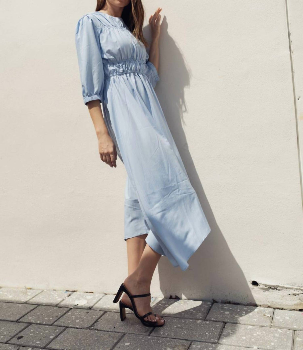Three Quarter Midi Dress