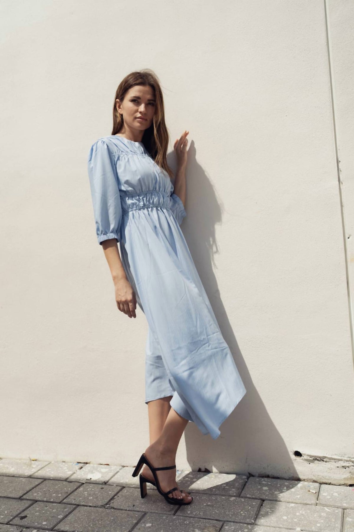 Three Quarter Midi Dress