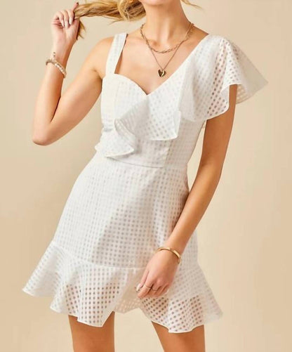 One Shoulder Mini Dress