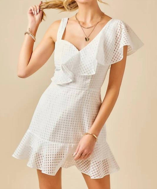 One Shoulder Mini Dress