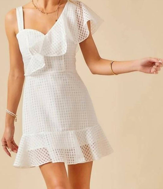 One Shoulder Mini Dress