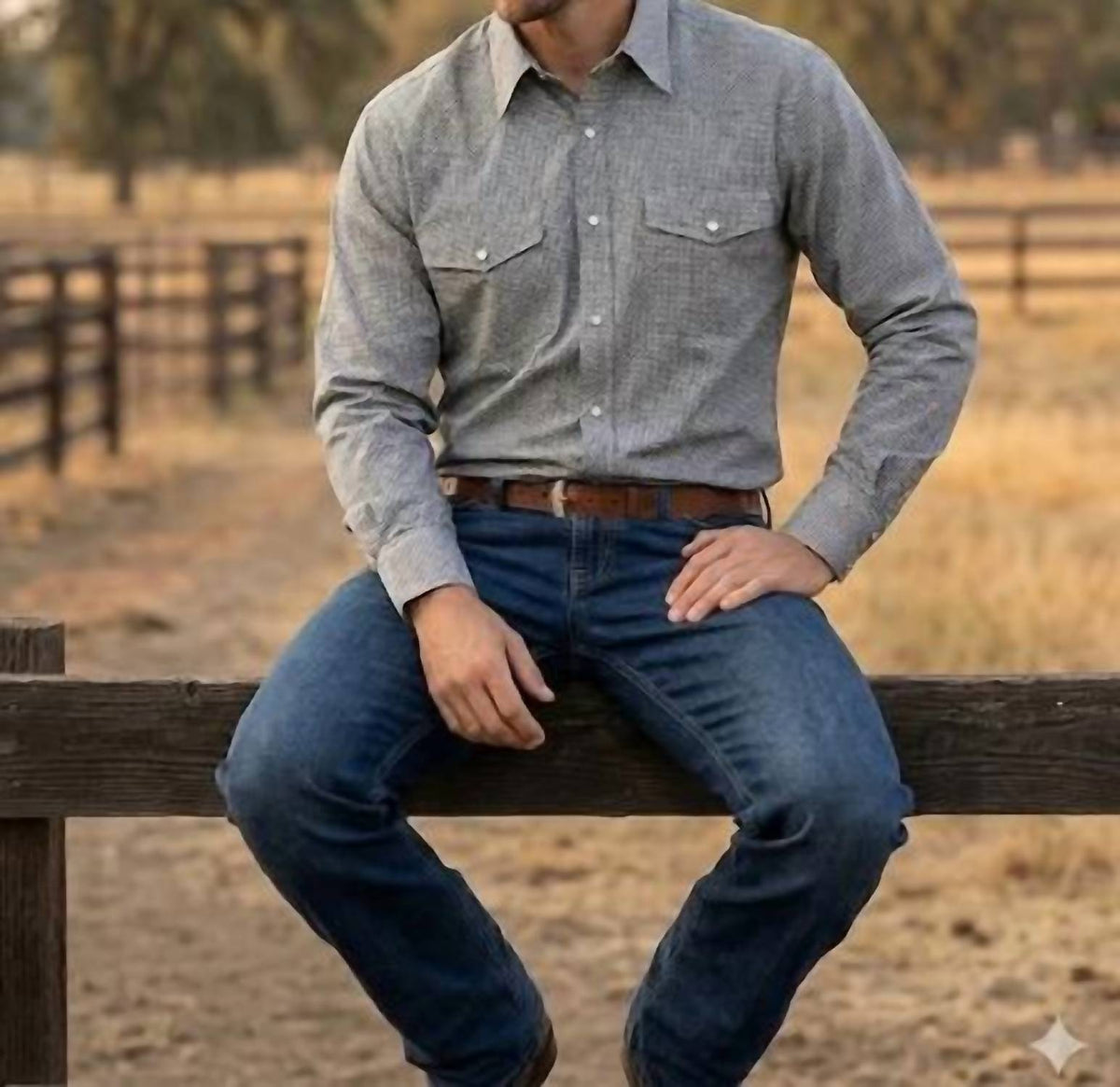 Men's Western Snap Shirt with Stretch | Style ML-2609