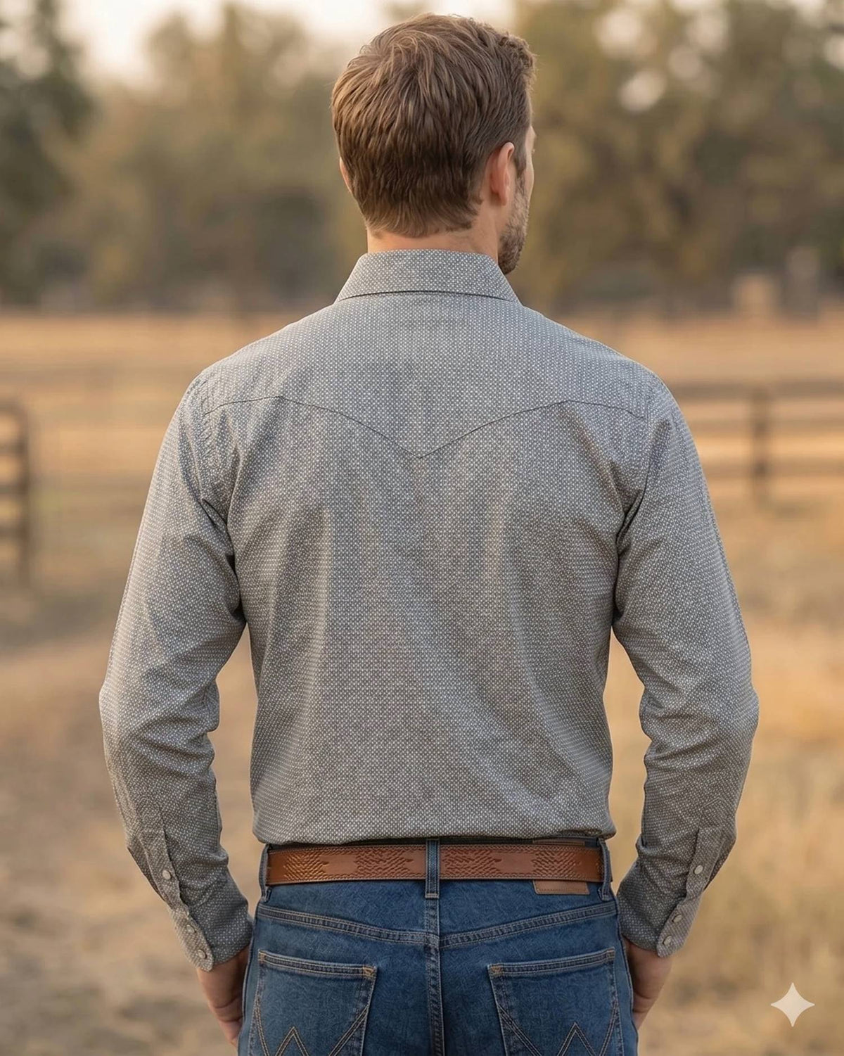 Men's Western Snap Shirt with Stretch | Style ML-2609