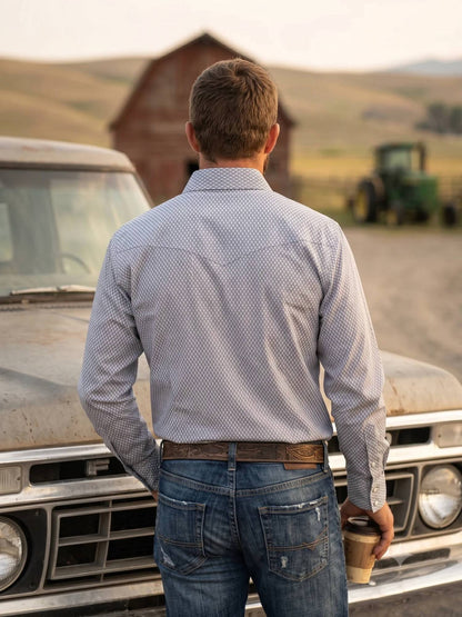 Men's Western Snap Shirt with Stretch | Style MS-3005