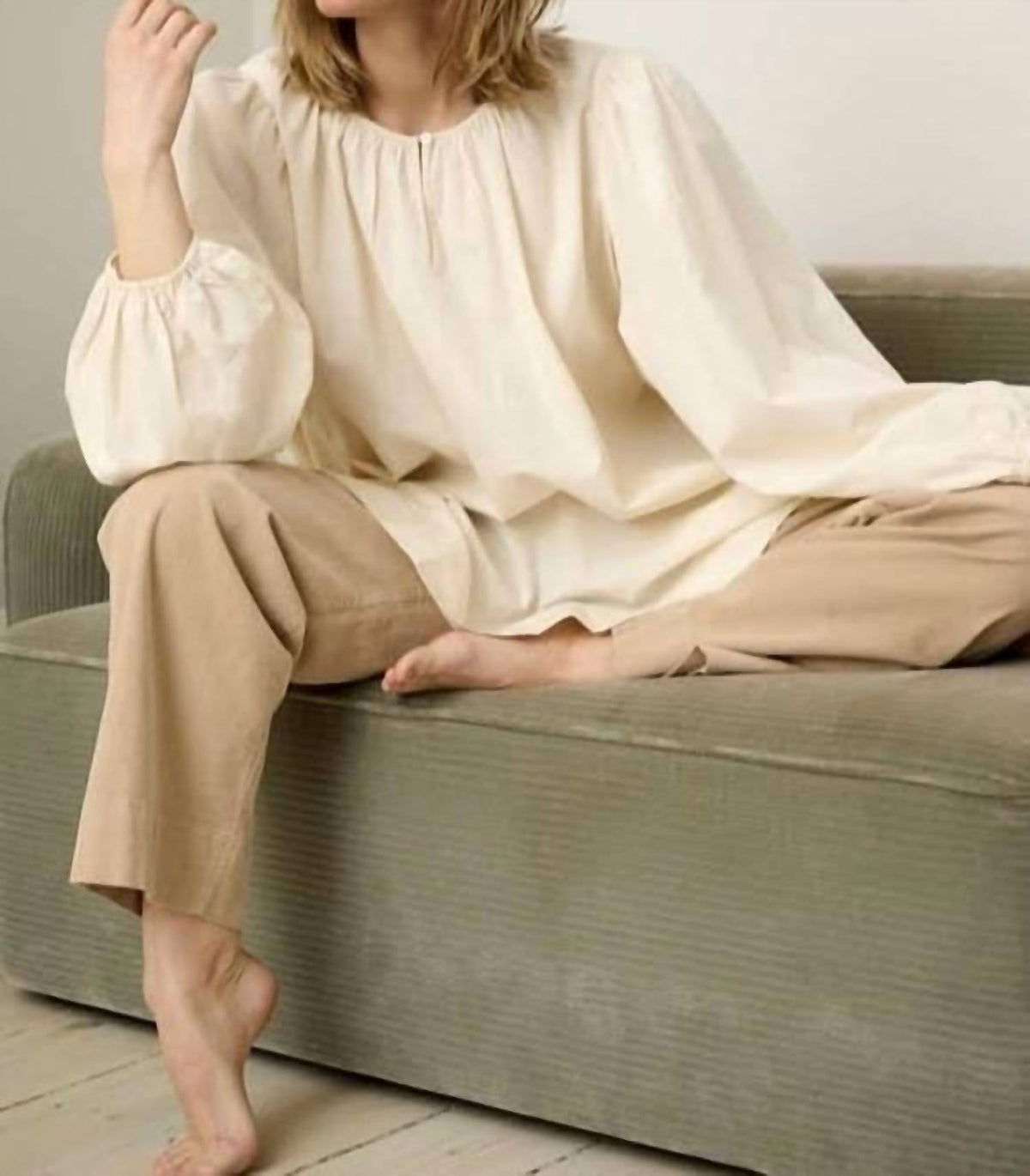 Long-sleeve Poplin Tunic