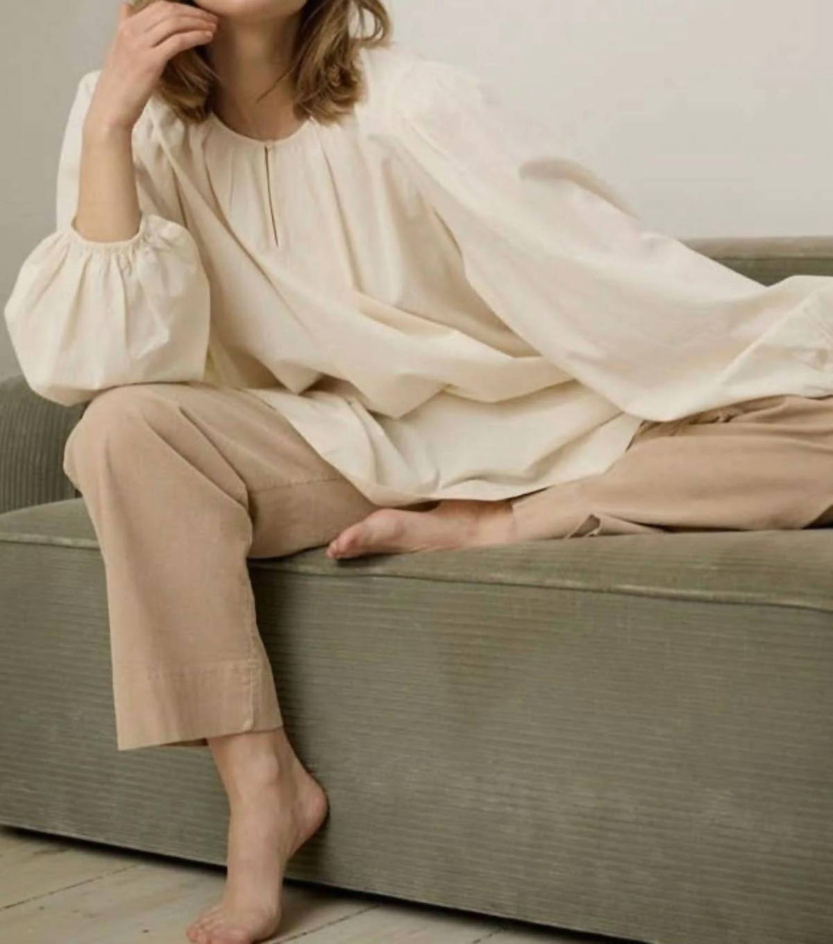 Long-sleeve Poplin Tunic