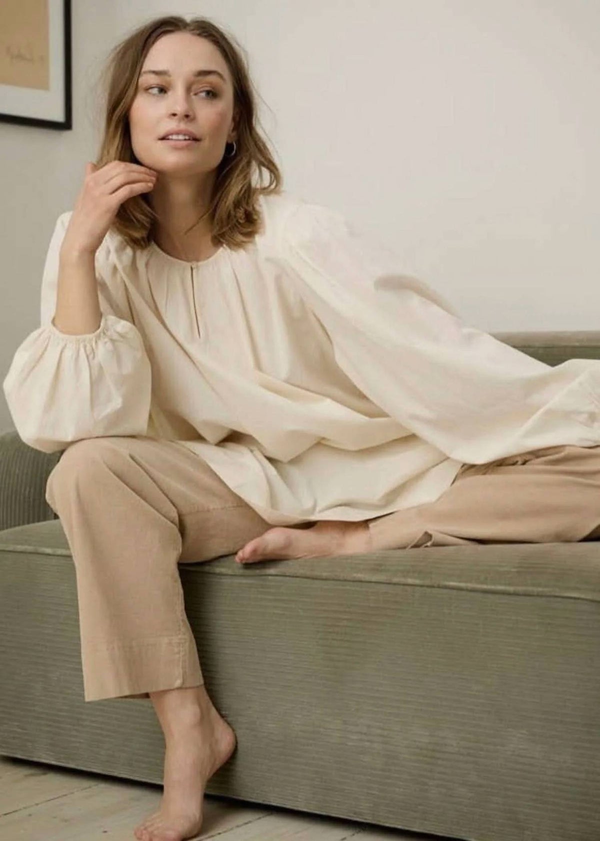 Long-sleeve Poplin Tunic