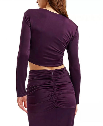 Justine Long Sleeve Crop Top