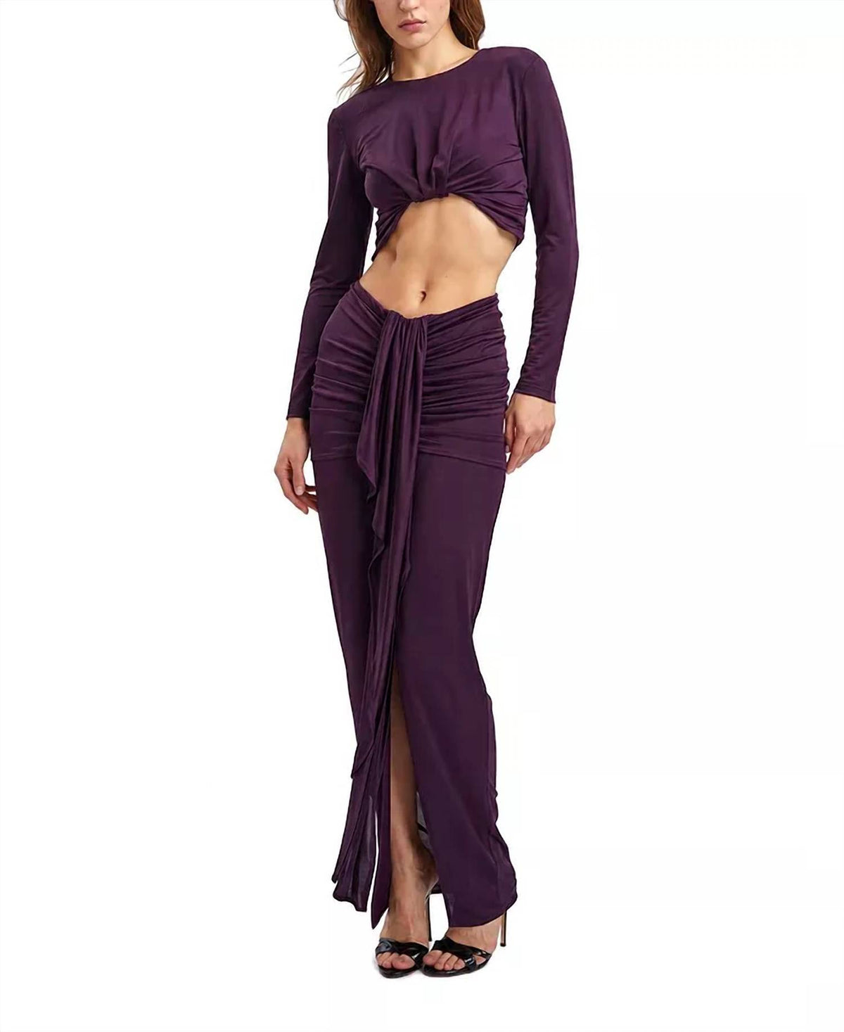 Justine Long Sleeve Crop Top