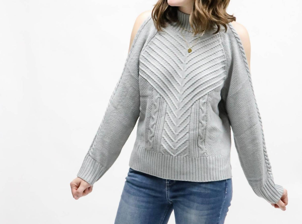 Cold Shoulder Knit Sweater
