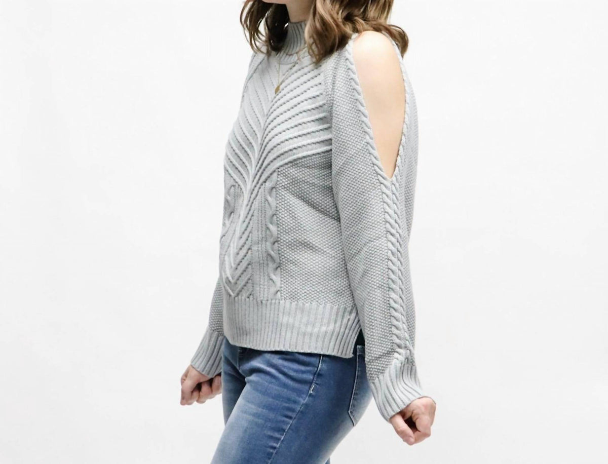 Cold Shoulder Knit Sweater