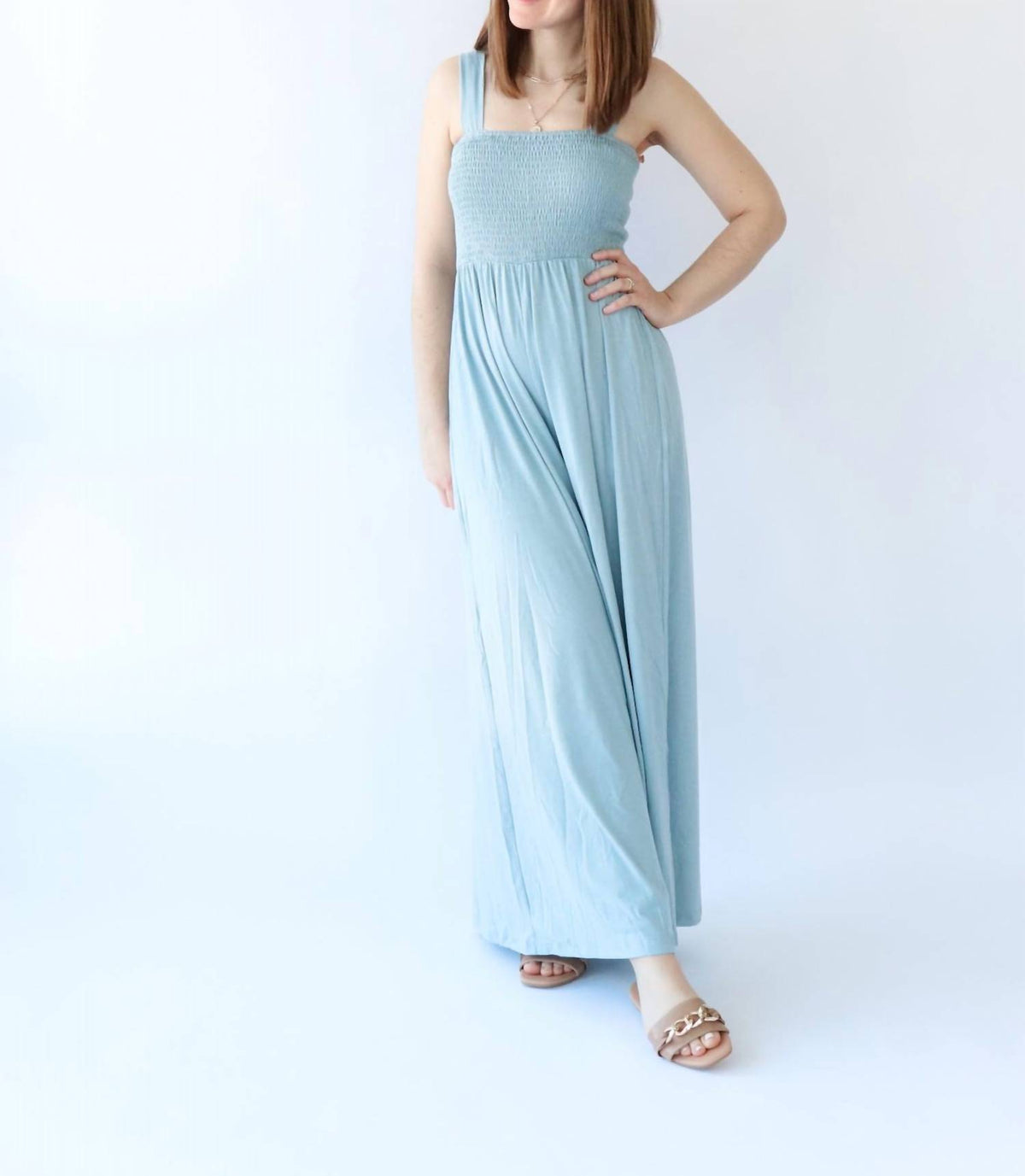 Smocked Top Jumpsuit
