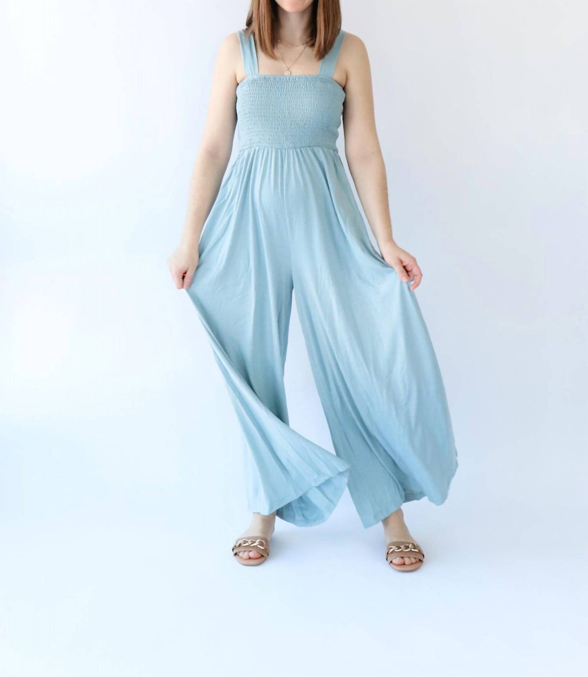Smocked Top Jumpsuit