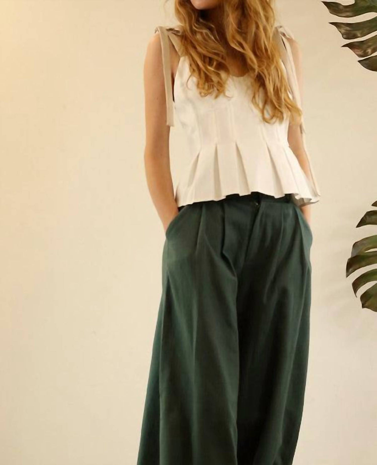 Bow Tie Strap Two-Tone Tank
