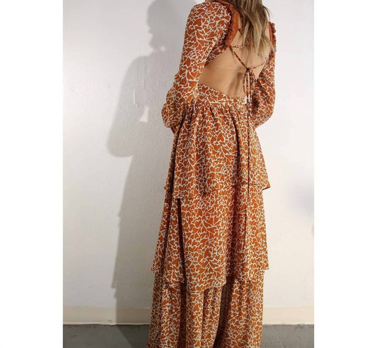 Cross Back Tie Maxi Dress