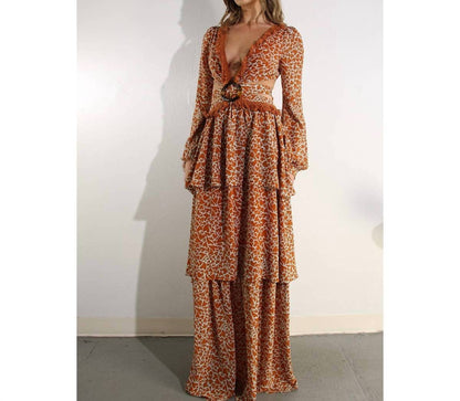Cross Back Tie Maxi Dress