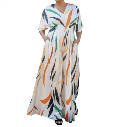 Pleated Pocket Jumpsuit