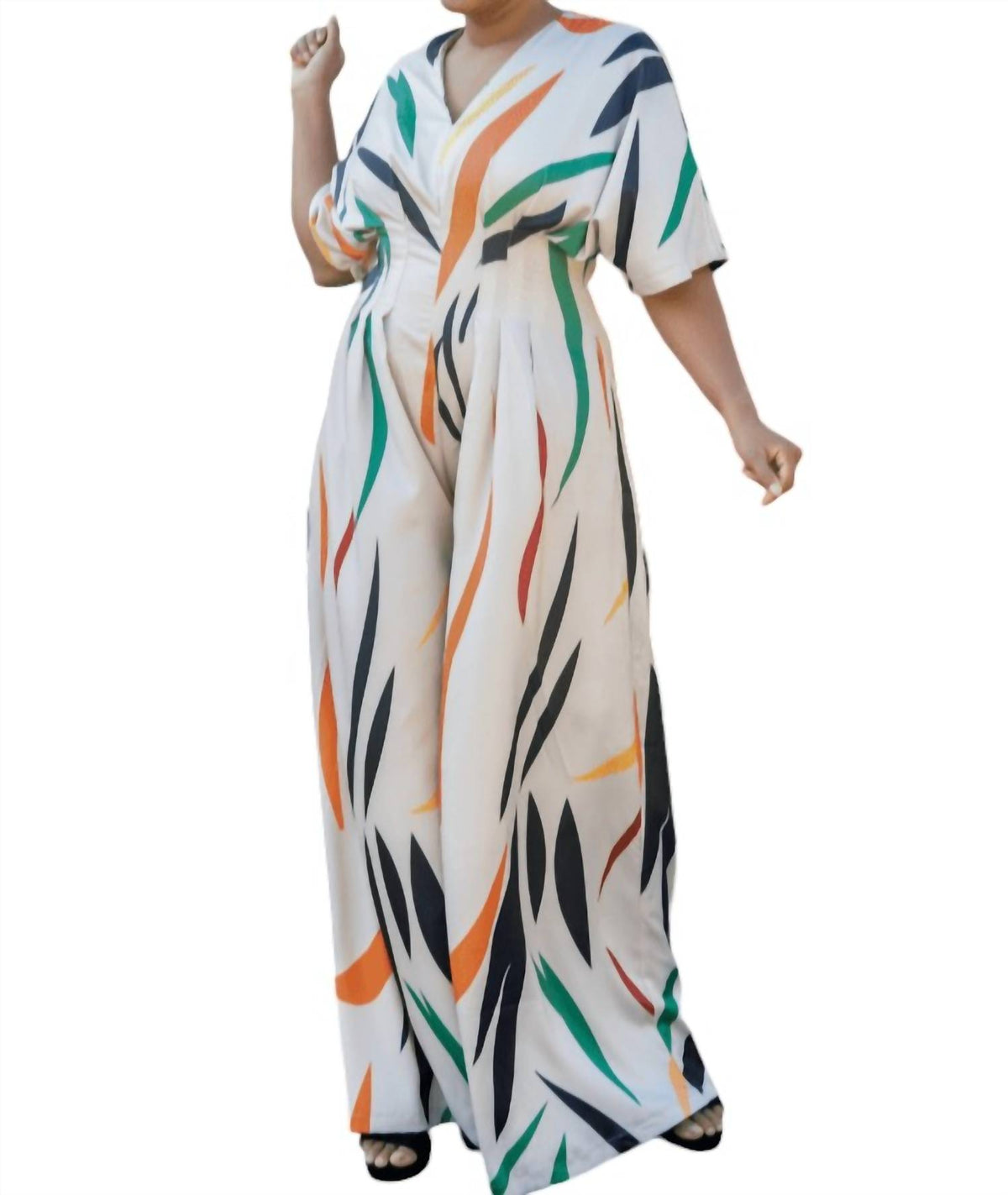 Pleated Pocket Jumpsuit