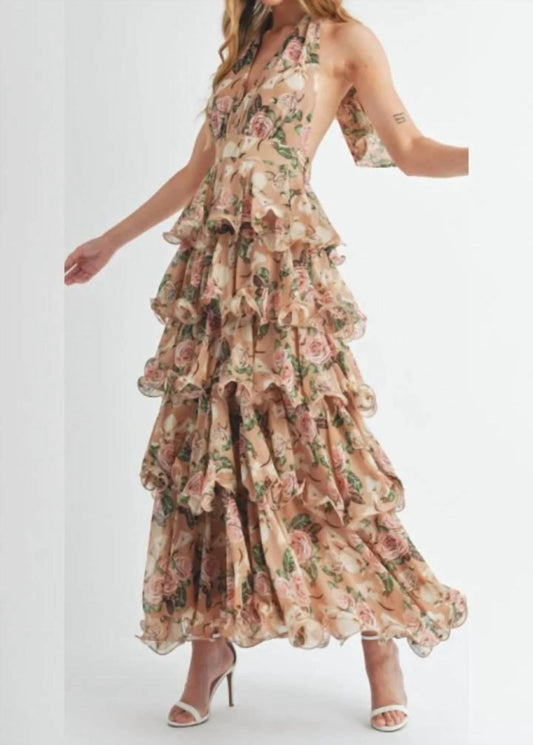 The Rose Ruffled Maxi Dress