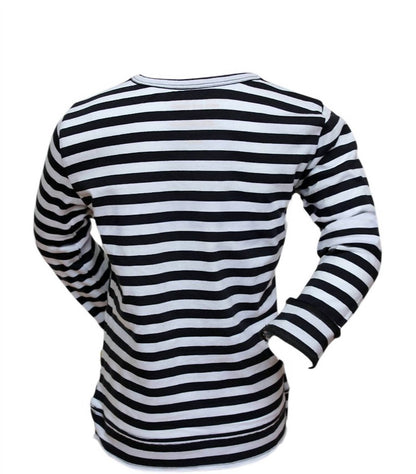 Kids Long Sleeve Striped Fighter T-shirt