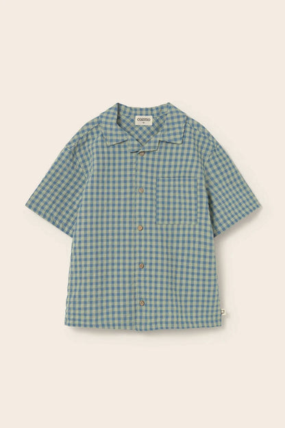 Boys Gingham Cotton Shirt