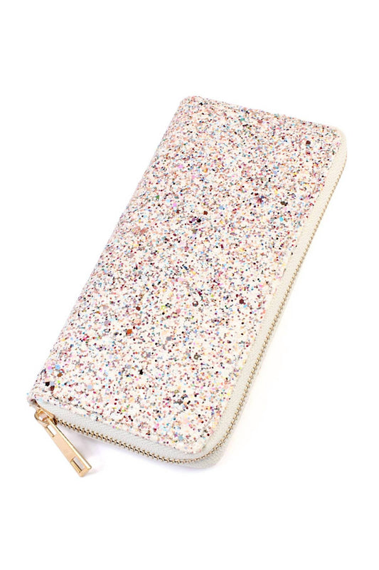 Women's Glitter Zip-around Wallet