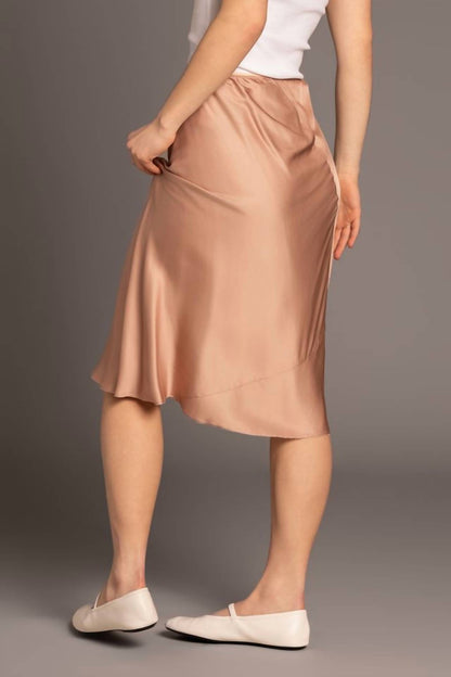Satin Midi Skirt