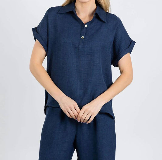 Ariel Short Cuffed Sleeves Polo