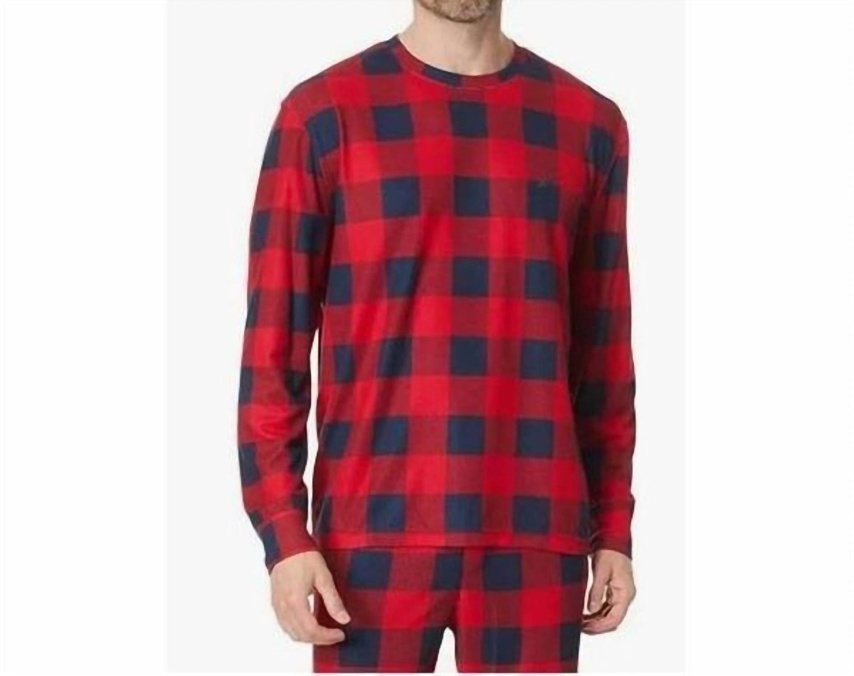 Men's Long Sleeve Crew Neck Jogger Pajama Set