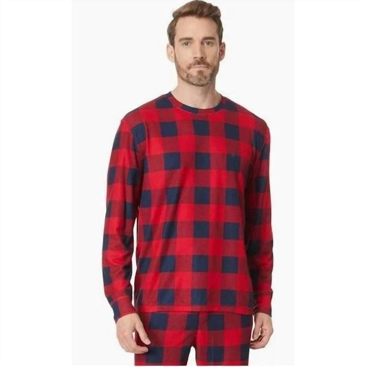Men's Long Sleeve Crew Neck Jogger Pajama Set