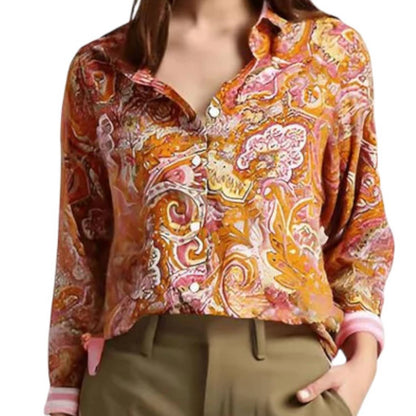Paisley Button Front Shirt