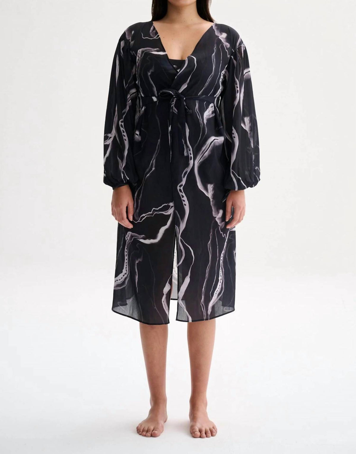 Classic Long Kimono Dress