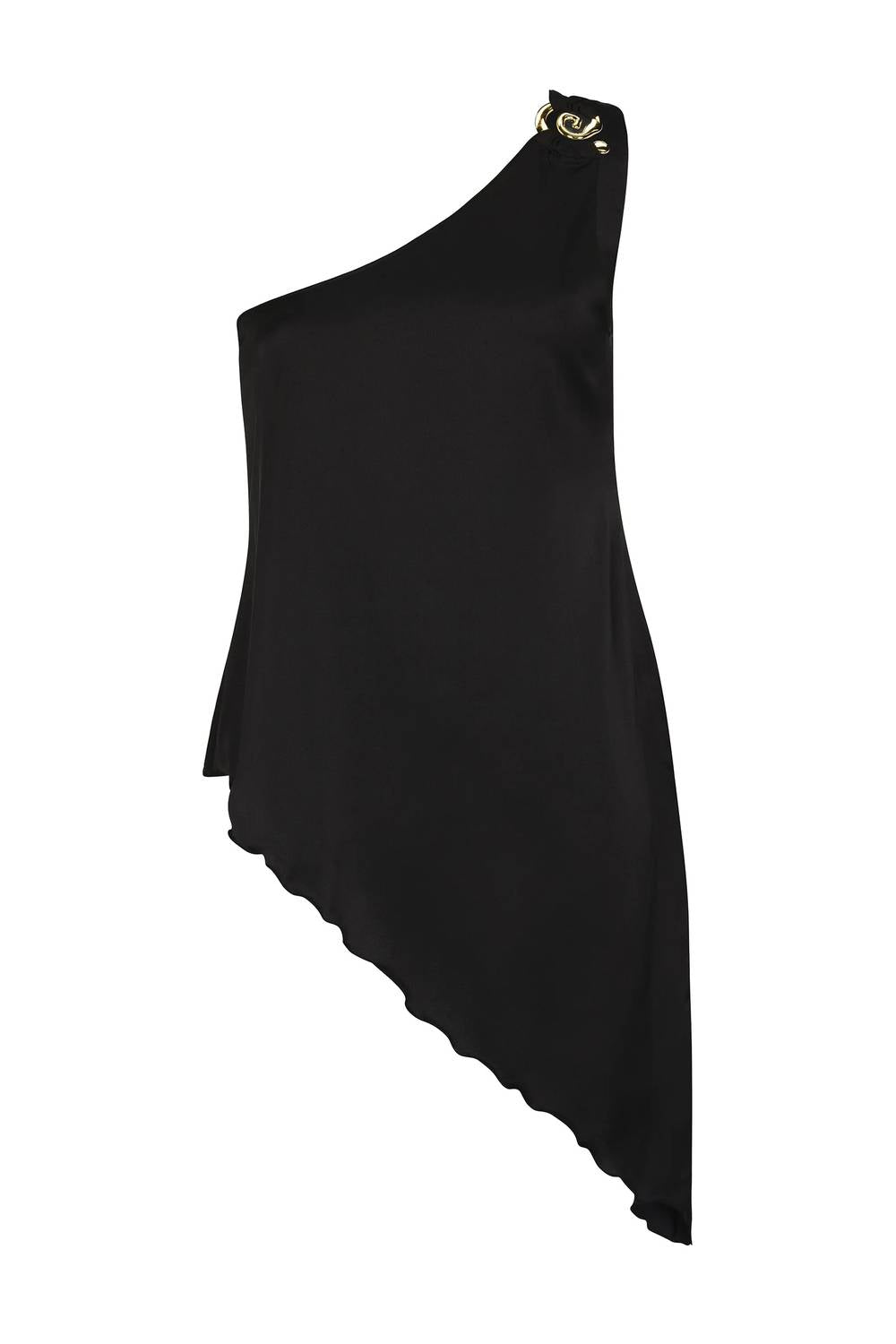 Women's Calipso Asymmetric One-shoulder Silk Top