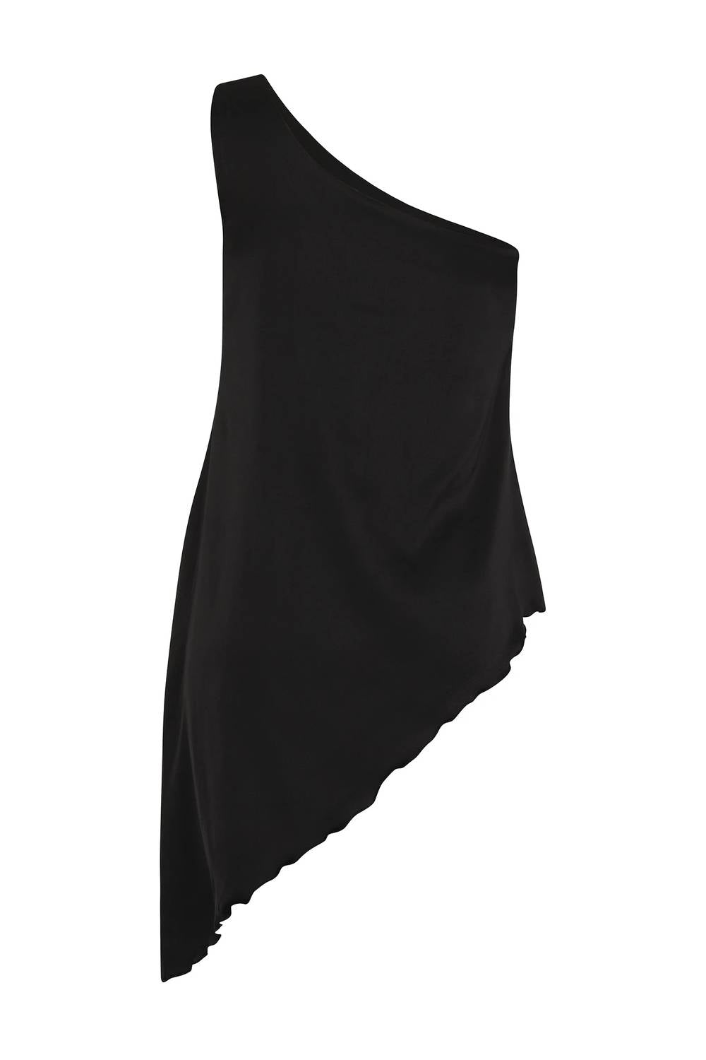 Women's Calipso Asymmetric One-shoulder Silk Top