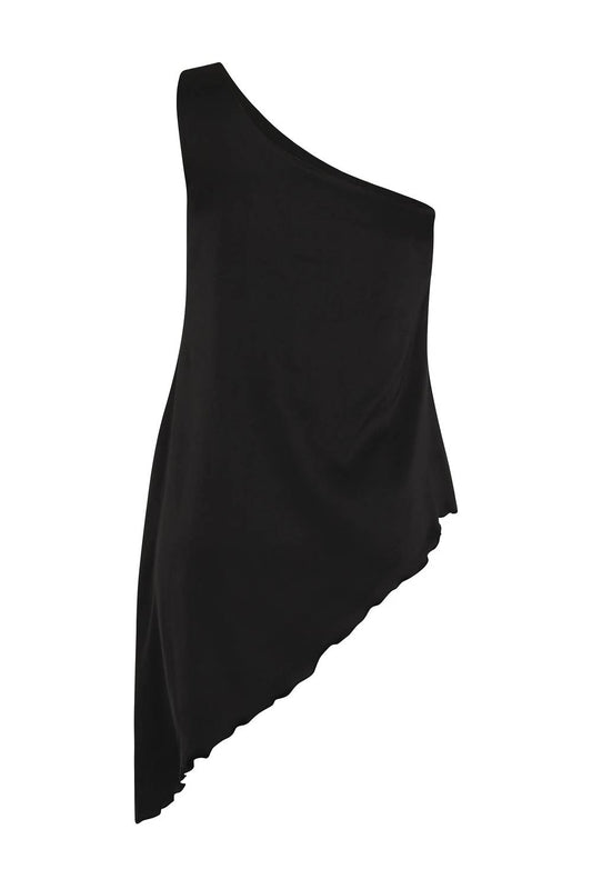 Women's Calipso Asymmetric One-shoulder Silk Top