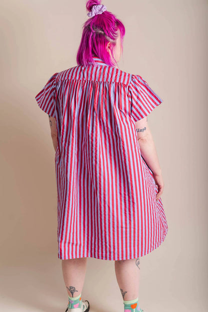 Button Mushroom Midi Dress