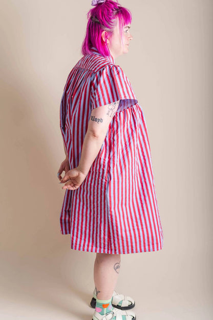 Button Mushroom Midi Dress