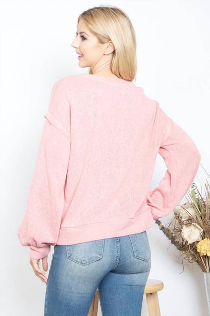 Puff Sleeve Knit