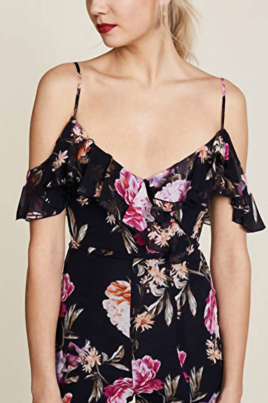 Lucile Floral Frill Jumpsuit