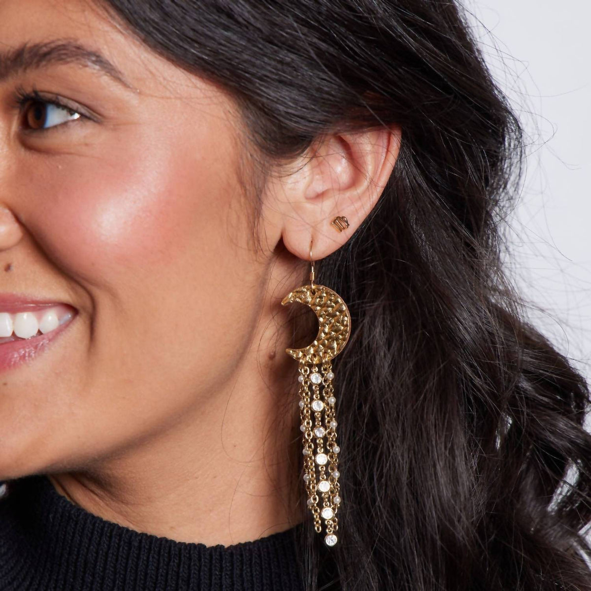Hammered Athena Earrings