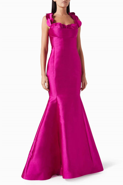 Off-shoulder Mikado Dress