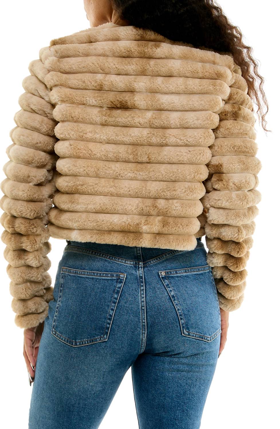 Long Sleeve Faux Fur Bolero