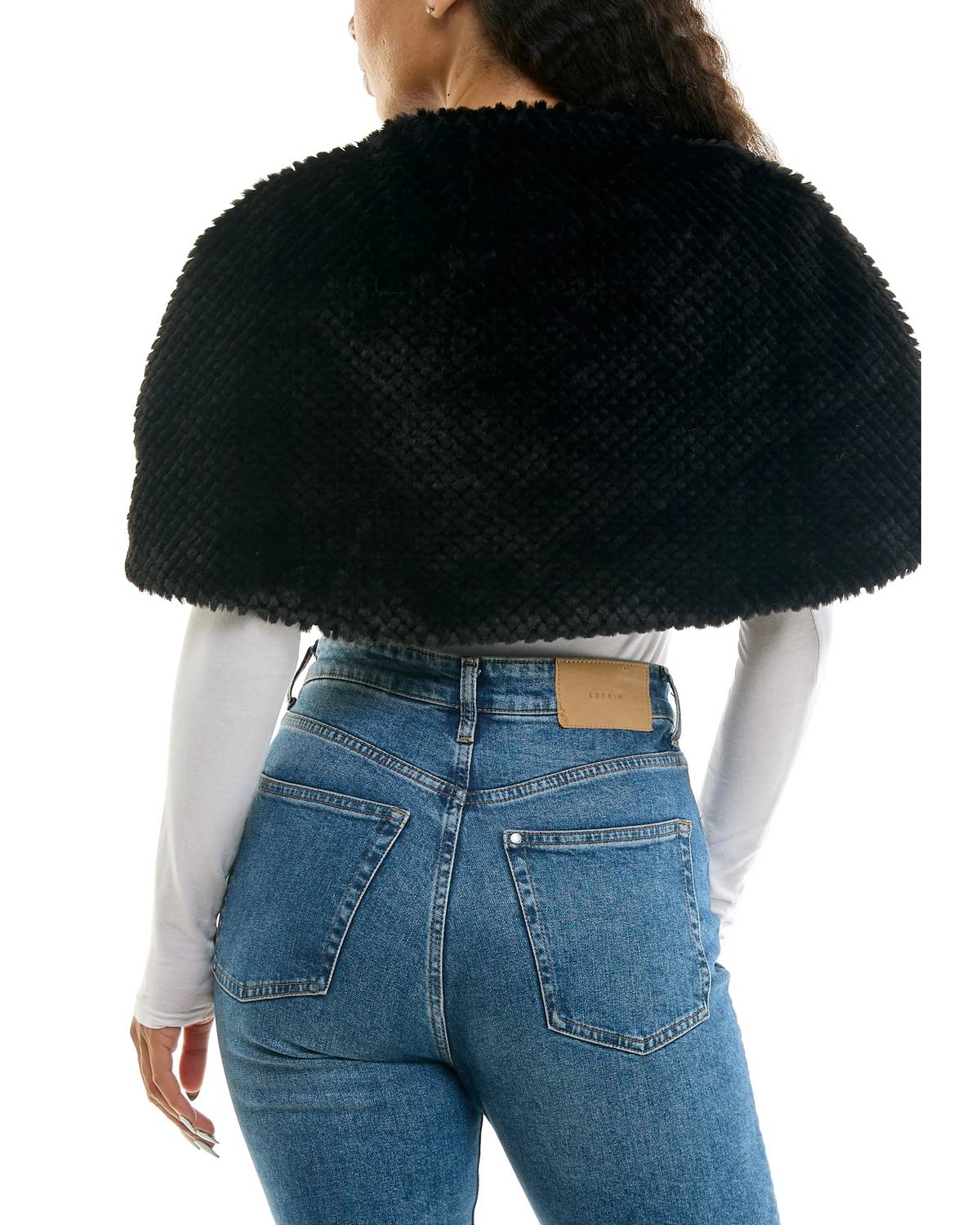 Wrap Over Fur Capelet