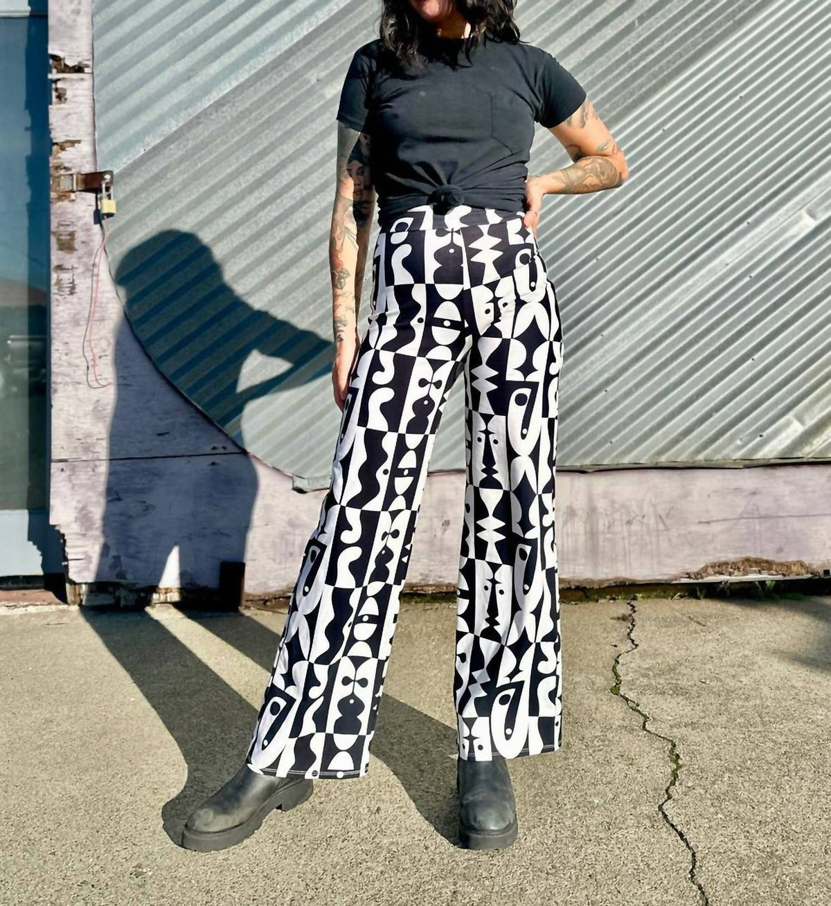 High Rise Palazzo Pant