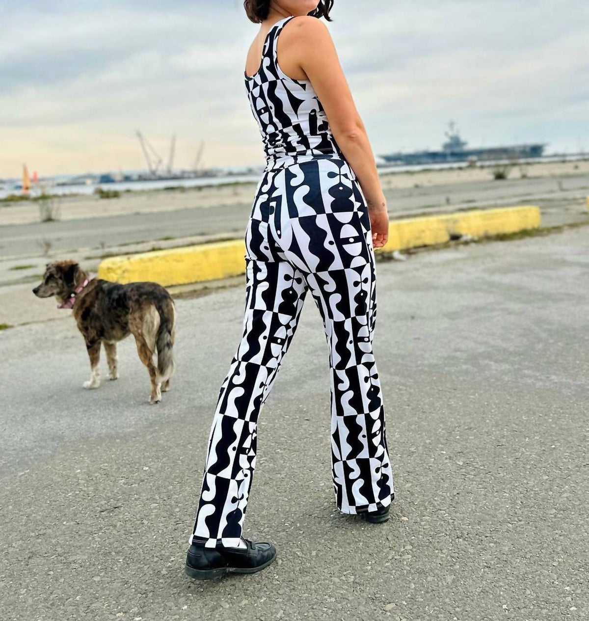 High Rise Palazzo Pant