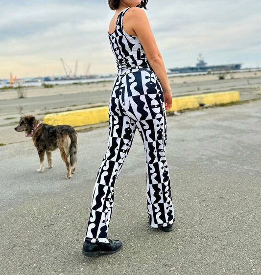 High Rise Palazzo Pant