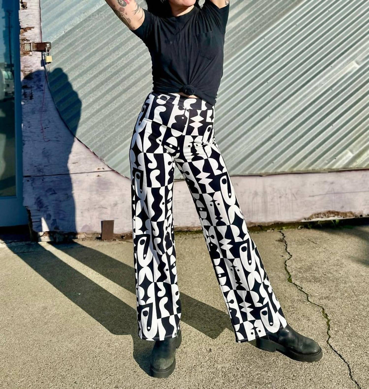 High Rise Palazzo Pant