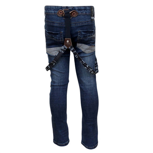 Kids Removable Straps Jeans